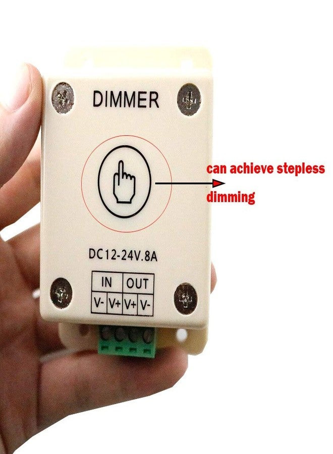 Protium 12V 24V LED Dimmer Touch Switch 8A Adjustable Brightness Controller for LED Strip Light Bulb Lamp - Image 3